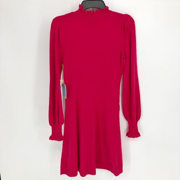 CECE Womens Sweater Dress XS 0-2 Pink Long Sleeve Knit Fit & Flare NWT - Picture 4 of 9